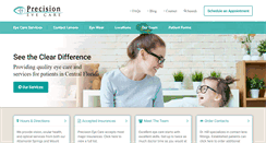Desktop Screenshot of precisioneyeflorida.com