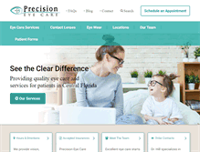 Tablet Screenshot of precisioneyeflorida.com